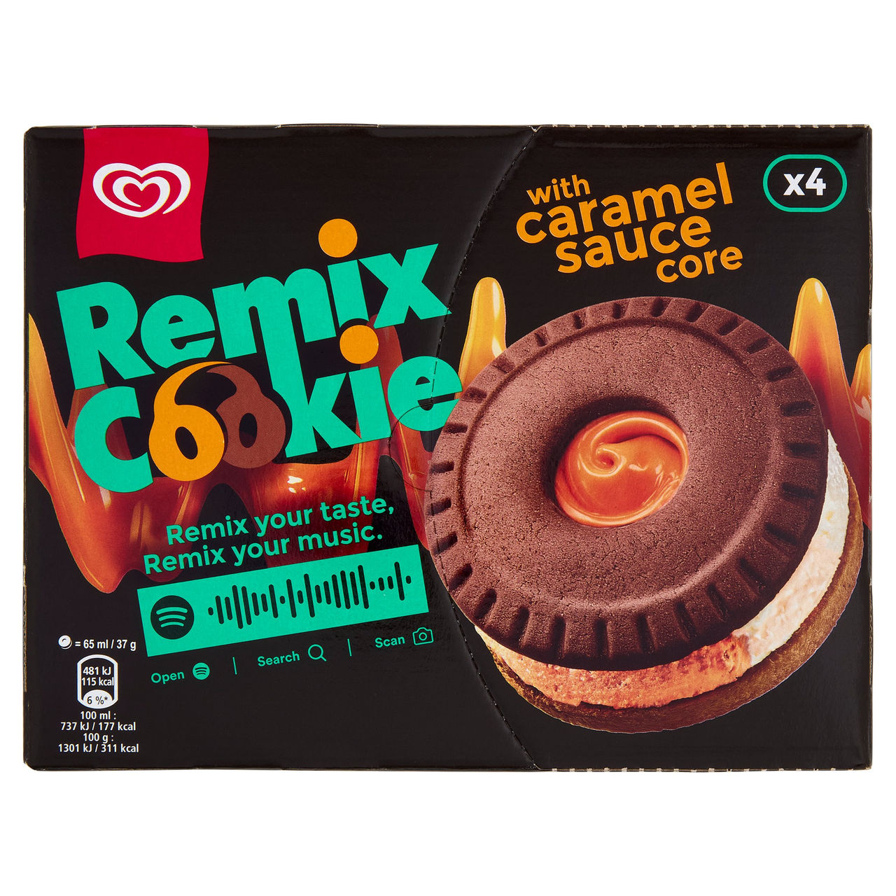 Algida Remix Cookie 4 x 37 g