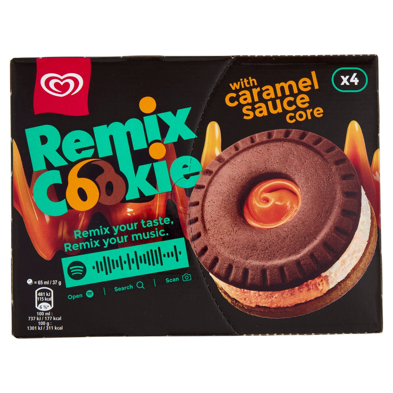Algida Remix Cookie 4 x 37 g