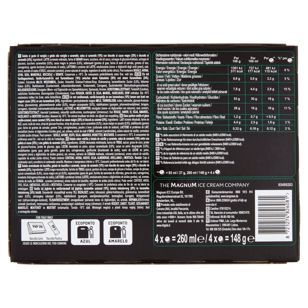 Algida Remix Cookie 4 x 37 g