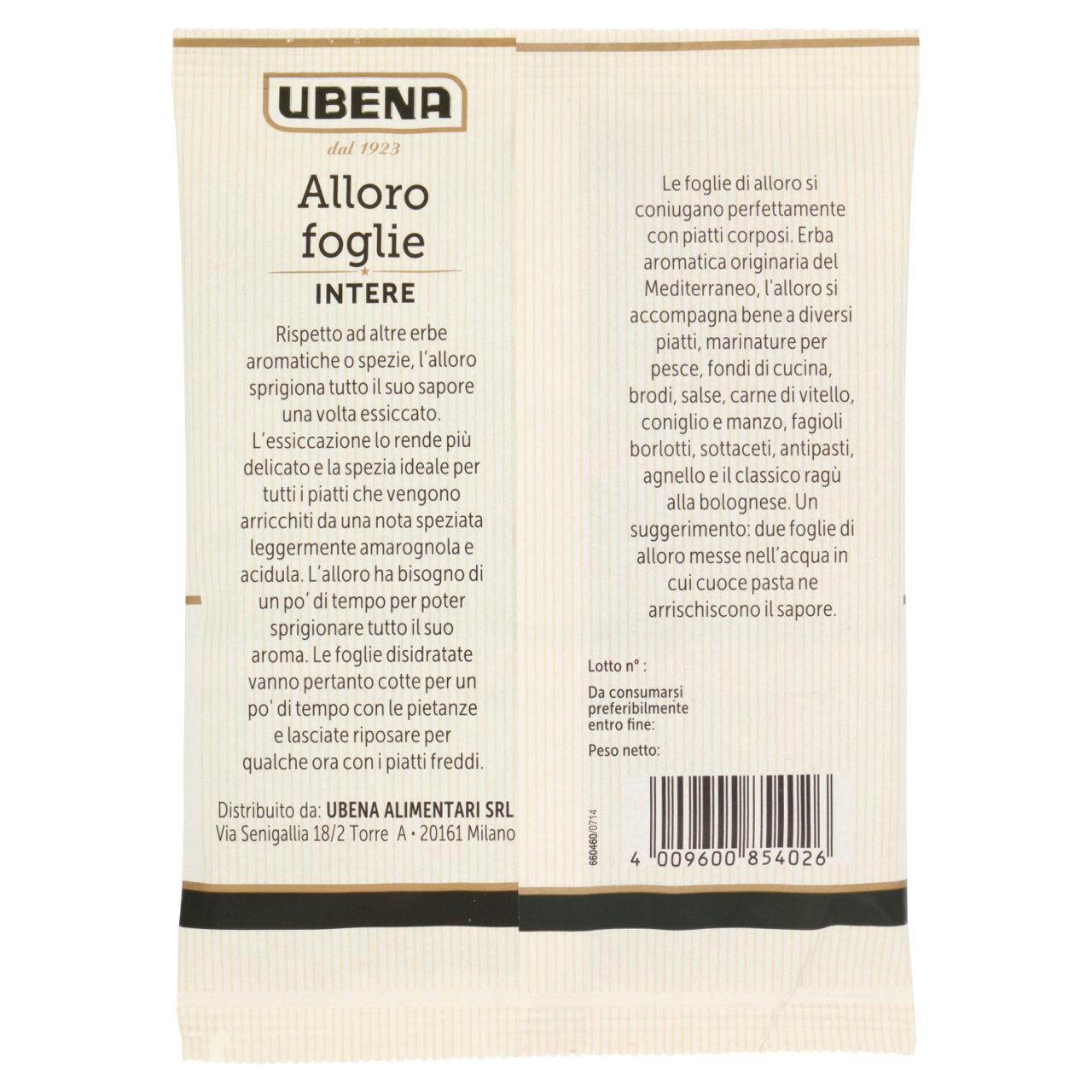 ALLORO FOGLIE BUSTA 7,5 g  SPEZIE