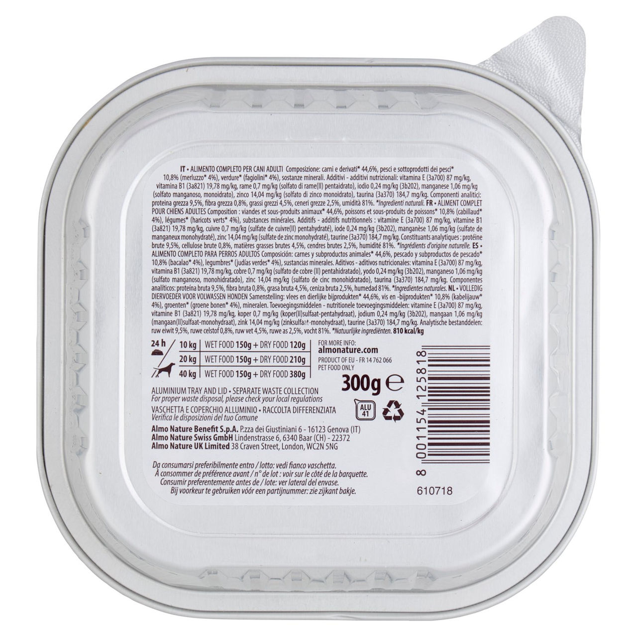 almo nature Daily con Merluzzo e Fagiolini 300 g