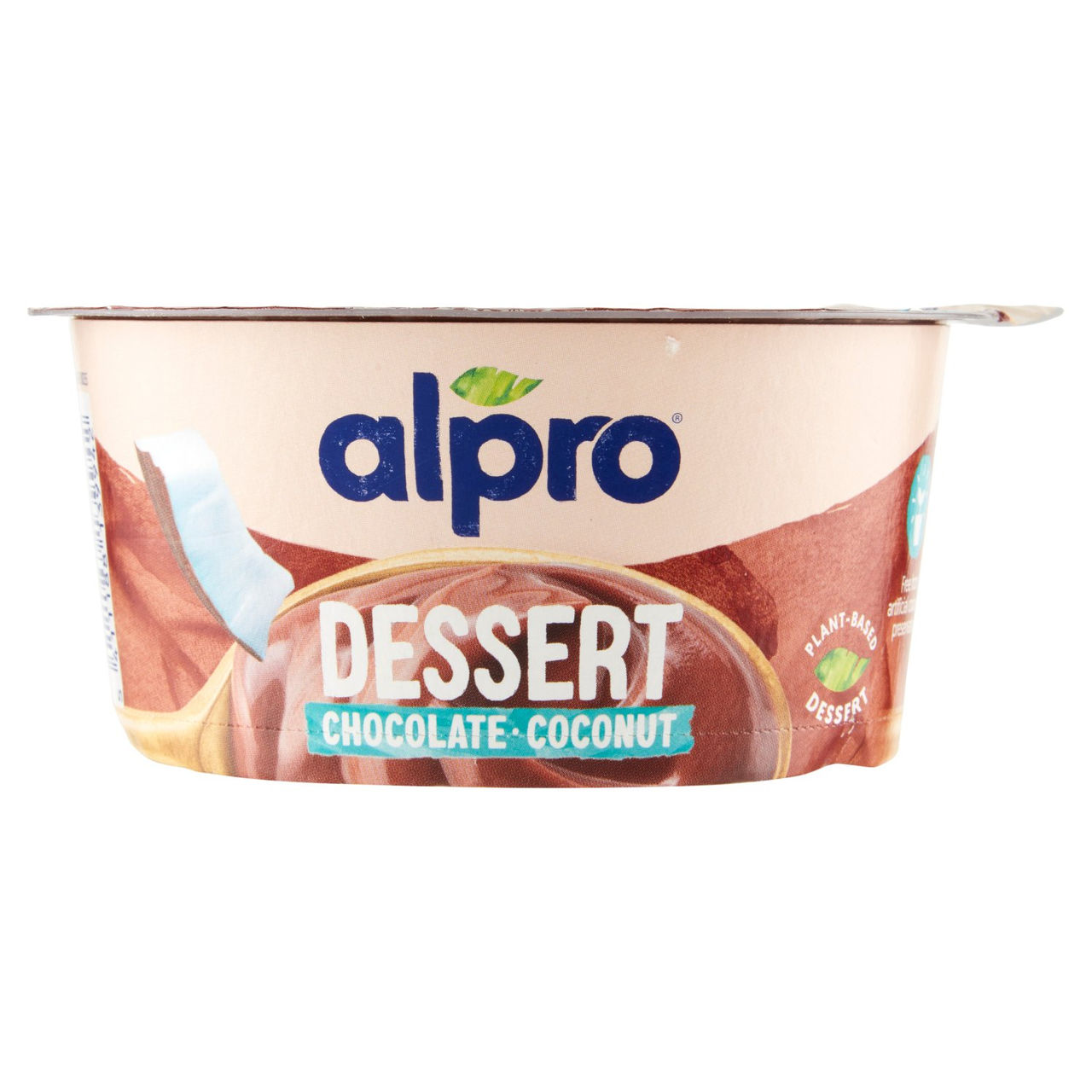 ALPRO Dessert Fresco 100% Vegetale, Gusto Cocco Cioccolato, Senza Lattosio, Senza Conservanti, 135g