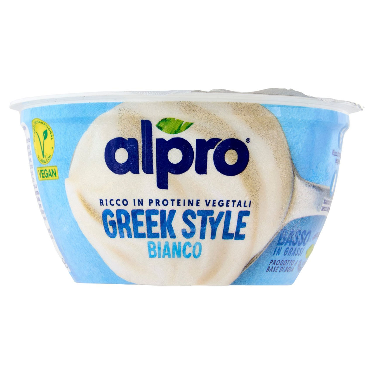ALPRO GREEK STYLE, Alternativa Vegetale allo Yogurt, Bianco, Naturalmente Senza Lattosio, 135g