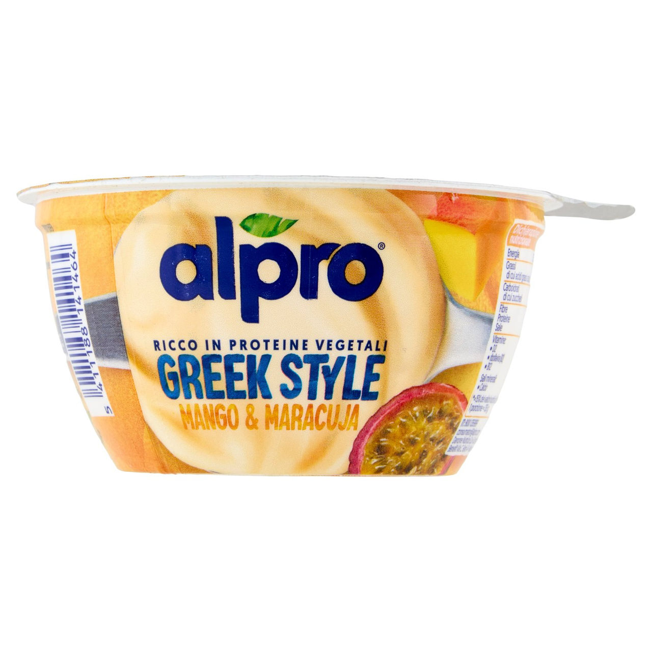 ALPRO GREEK STYLE, Alternativa Vegetale allo Yogurt, Mango&Maracuja,Naturalmente Senza Lattosio,135g