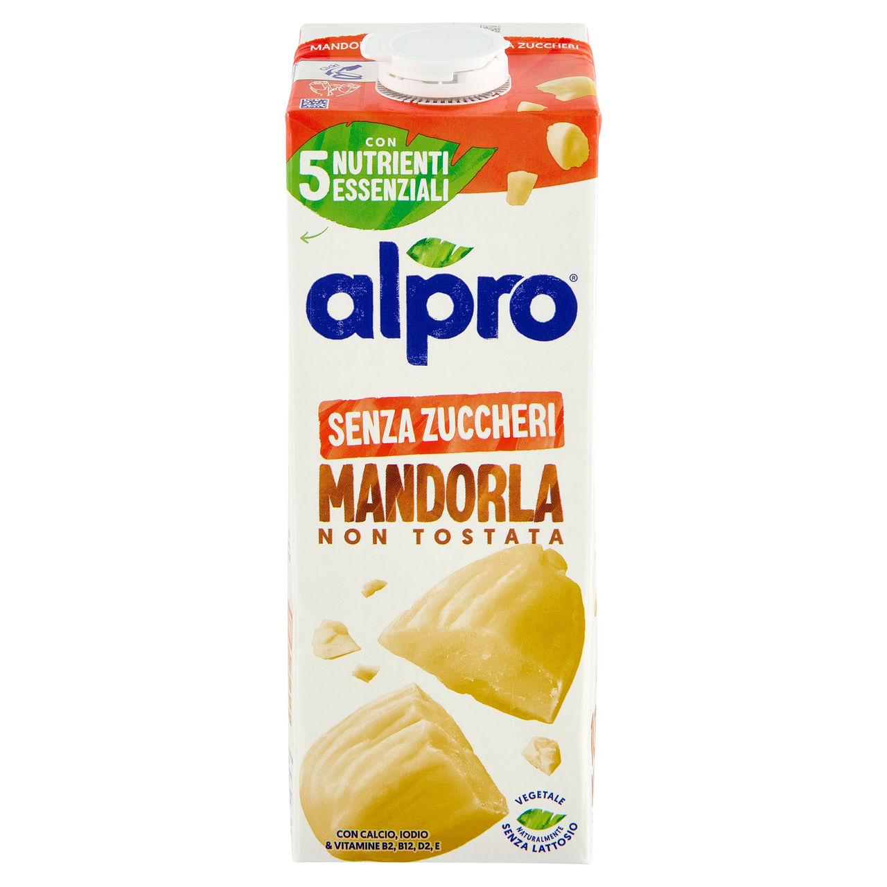 ALPRO Senza Zuccheri Mandorla, Bevanda 100% Vegetale, Basso in grassi, Senza Lattosio, 1l