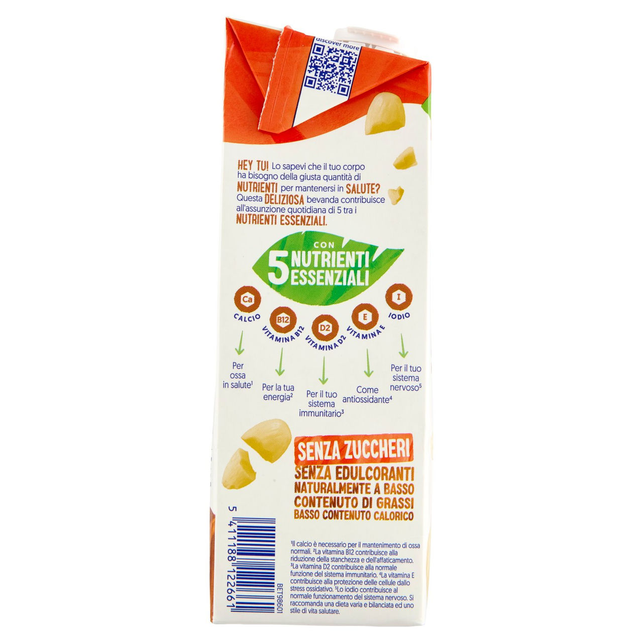 ALPRO Senza Zuccheri Mandorla, Bevanda 100% Vegetale, Basso in grassi, Senza Lattosio, 1l