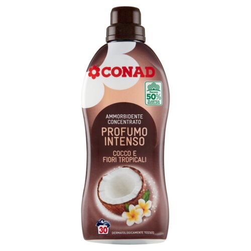 Ammorbidente Concentrato Profumo Intenso Cocco e Fiori Tropicali 750 ml Conad