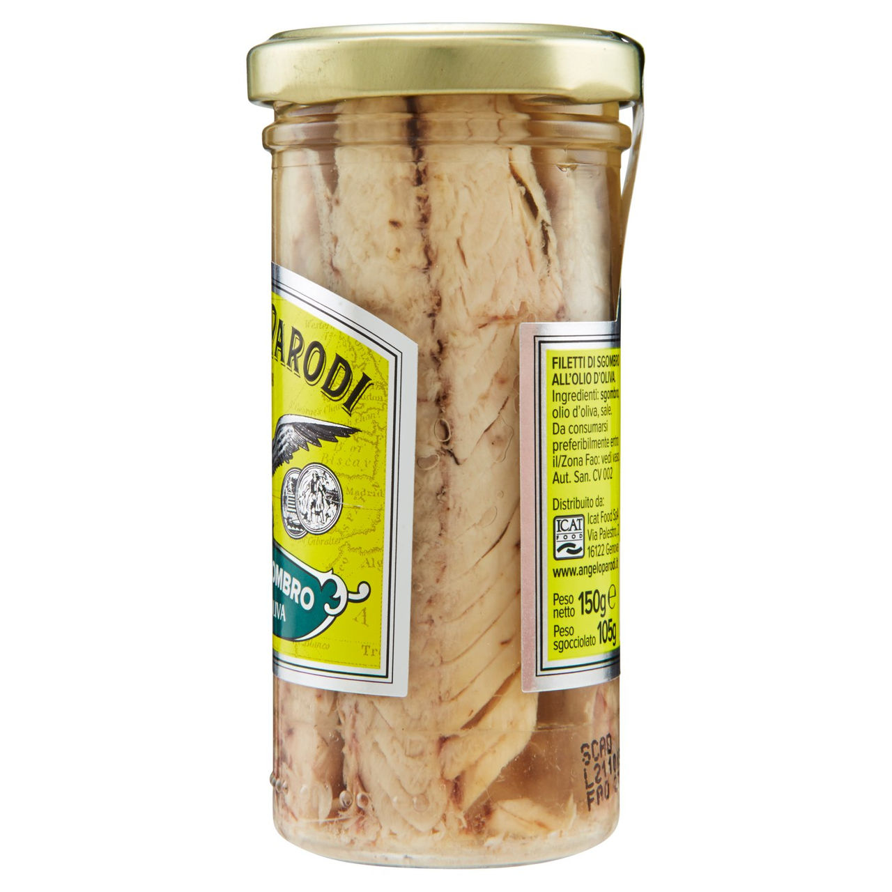 Angelo Parodi Filetti di Sgombro in Olio d'Oliva 150 g
