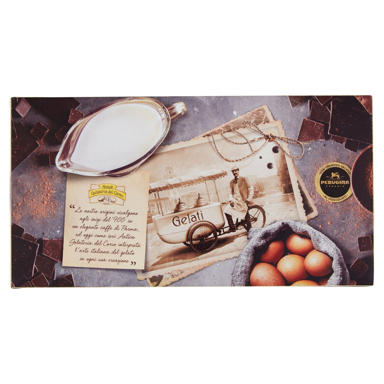 ANTICA GELATERIA DEL CORSO Tartufo gelato Cioccolato e Crema 2 tartufi