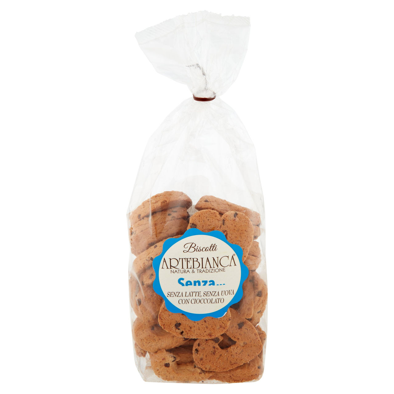 Artebianca Senza... Biscotti Senza Latte, Senza Uova con Cioccolato 400 g