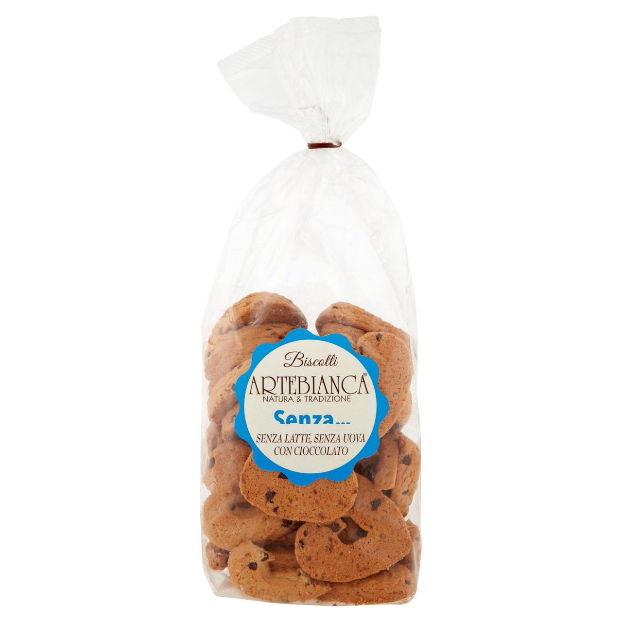 Artebianca Senza... Biscotti Senza Latte, Senza Uova con Cioccolato 400 g