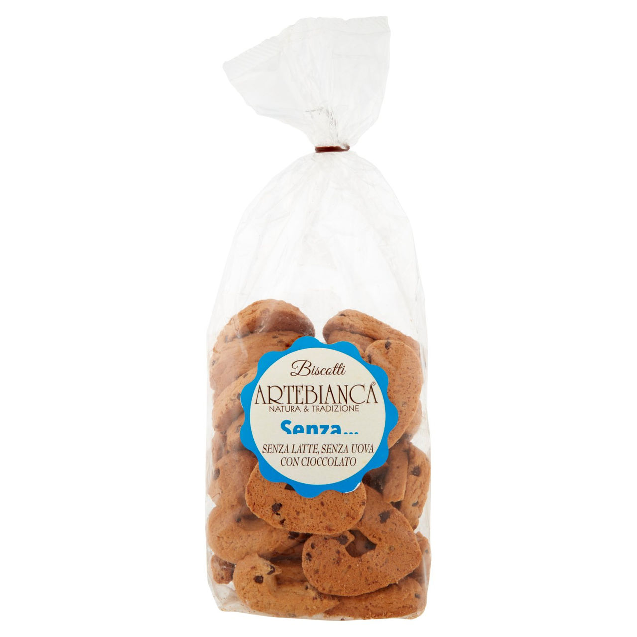 Artebianca Senza... Biscotti Senza Latte, Senza Uova con Cioccolato 400 g