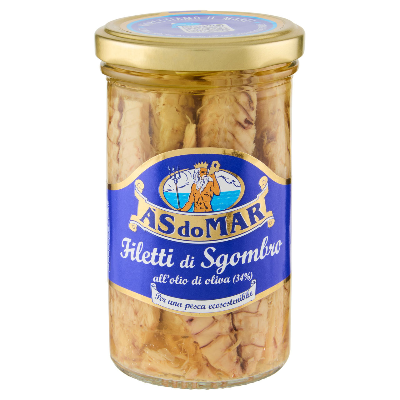 Asdomar Filetti di Sgombro all'olio di oliva (34%) 250 g