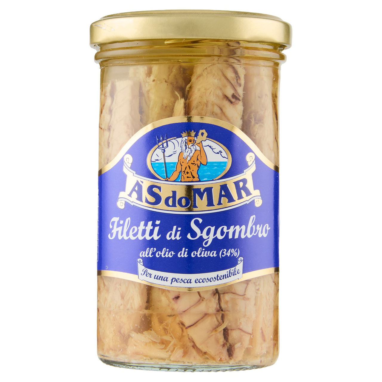 Asdomar Filetti di Sgombro all'olio di oliva (34%) 250 g