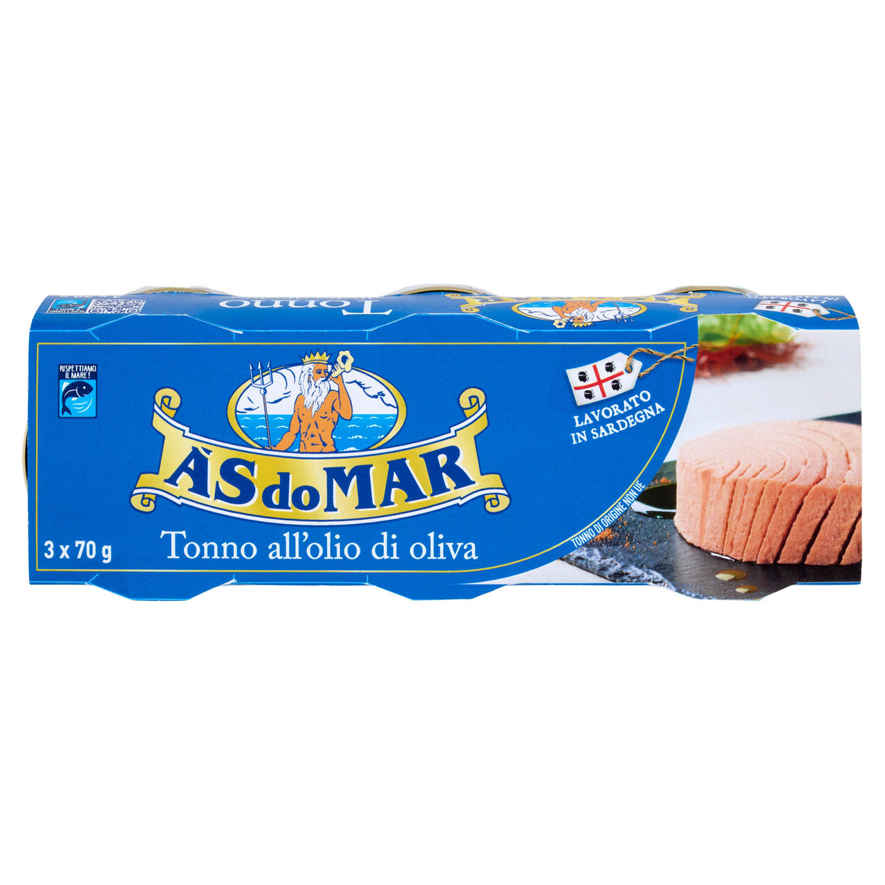 Asdomar Tonno all'olio di oliva 3 x 70 g