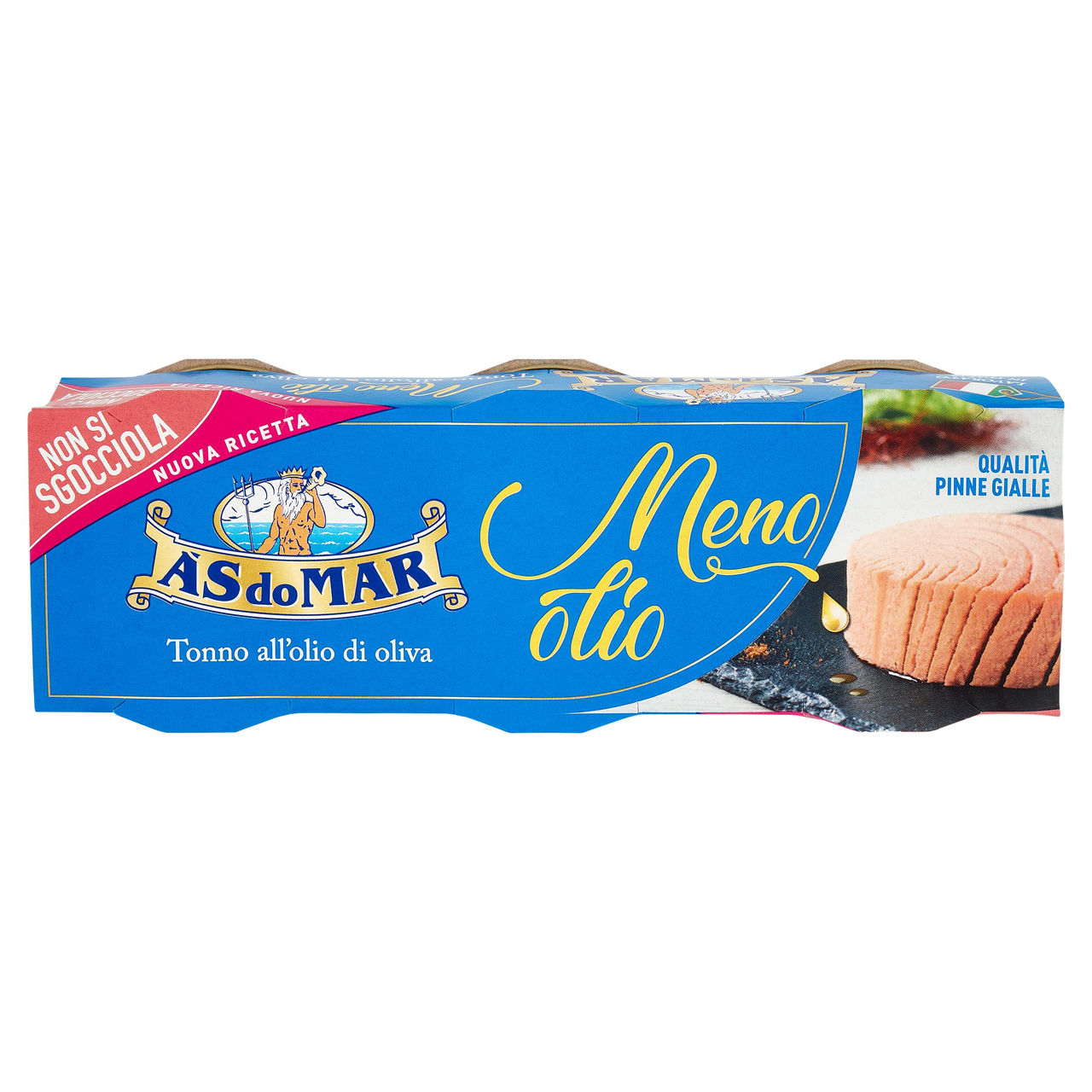 Asdomar Tonno all'olio di oliva Meno olio 3 x 60 g