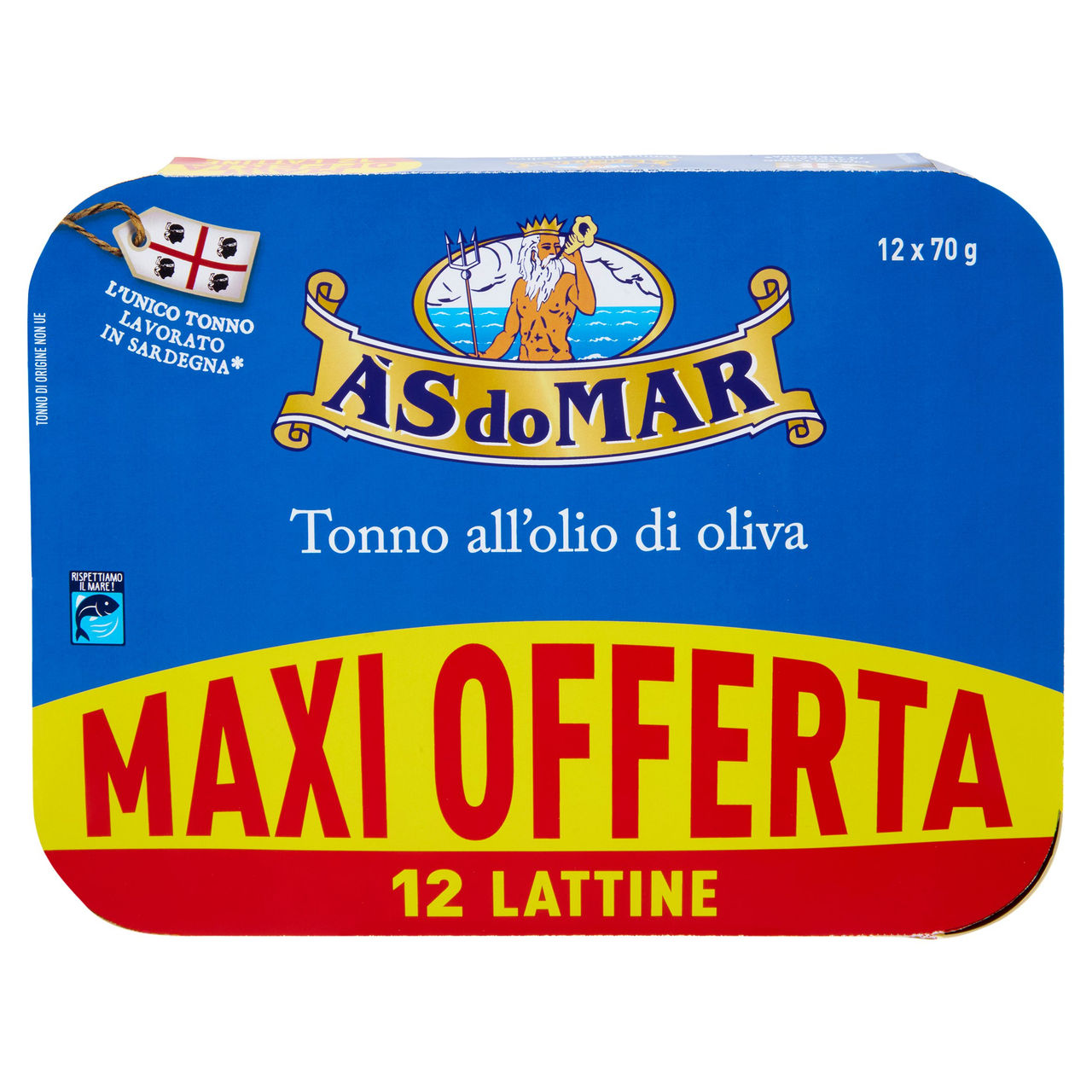 Asdomar Tonno all'olio d'oliva in scatola 12 x 70 g