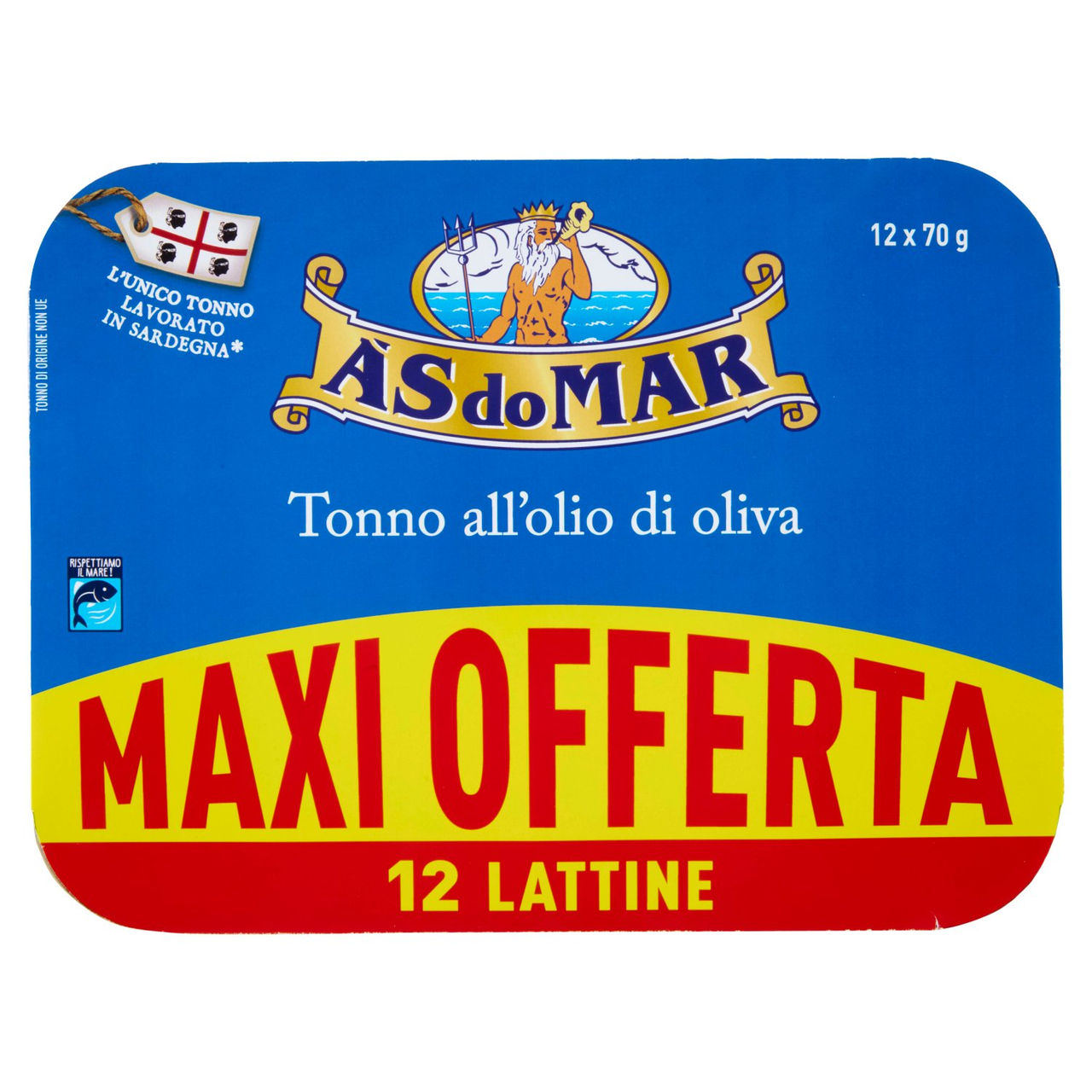 Asdomar Tonno all'olio d'oliva in scatola 12 x 70 g