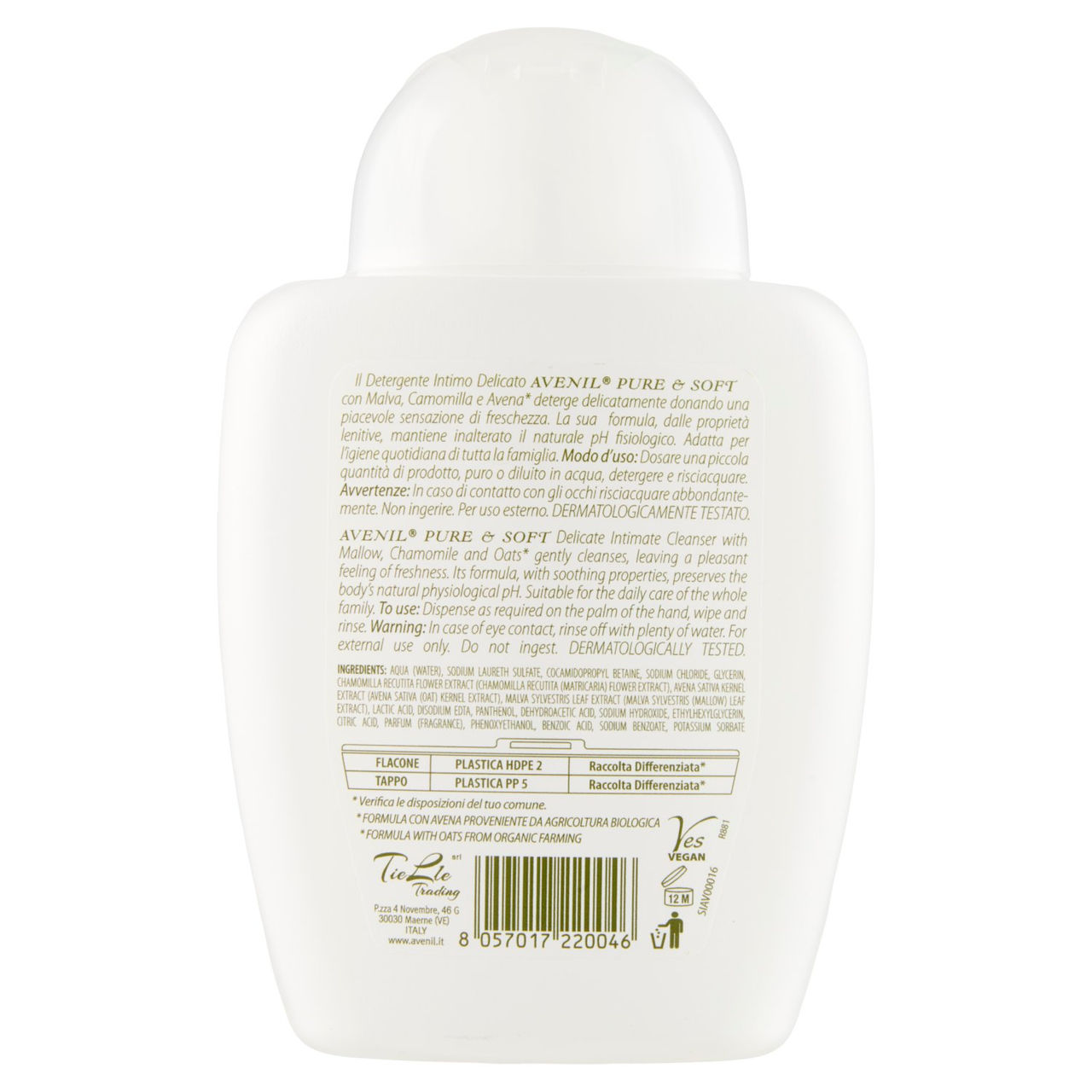 Avenil pure & soft Detergente Intimo Delicato malva & camomilla 250 ml