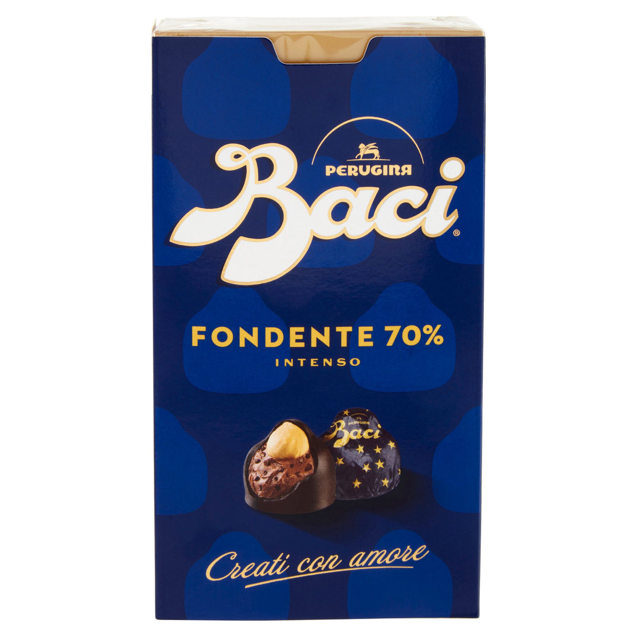 BACI PERUGINA Fondente 70% Cioccolatini Fondenti ripieni al Gianduia Scatola 200g