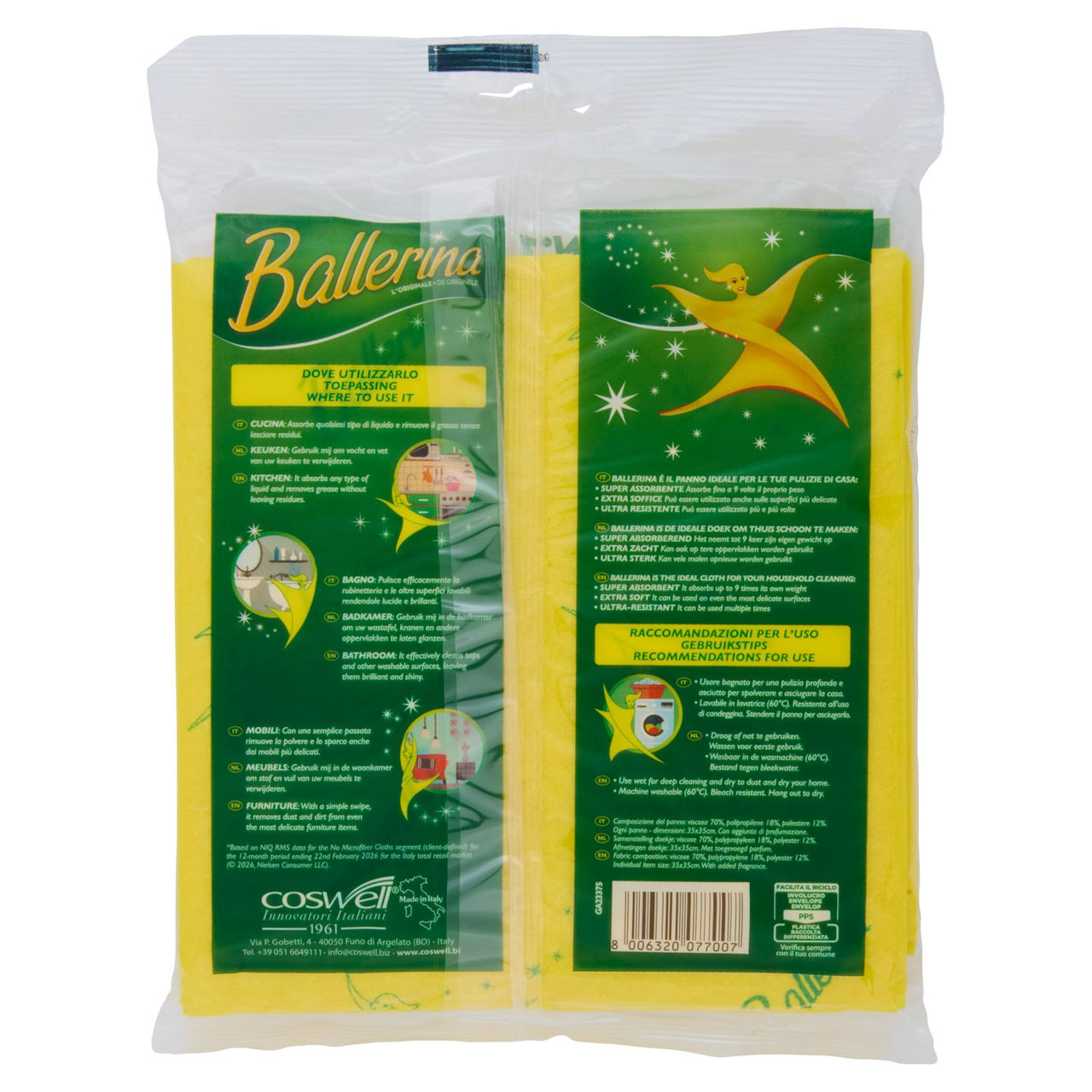Ballerina Profumo di Bouquet Fiorito 3 pz