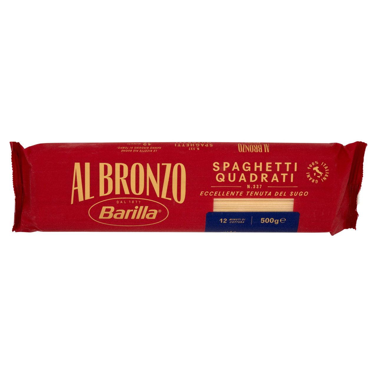 Barilla Al Bronzo Pasta Spaghetti Quadrati 500g