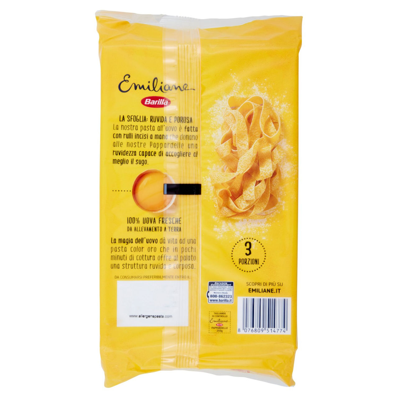 Barilla Emiliane Pappardelle all'uovo 250 g
