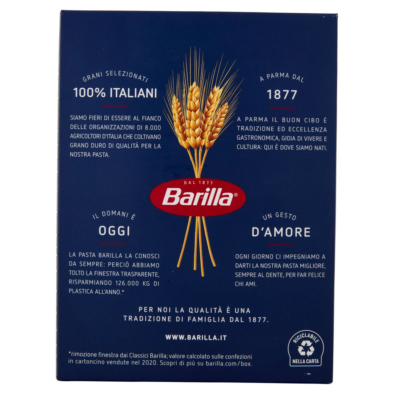 Barilla Pasta Farfalle n.265 100% Grano Italiano 500g