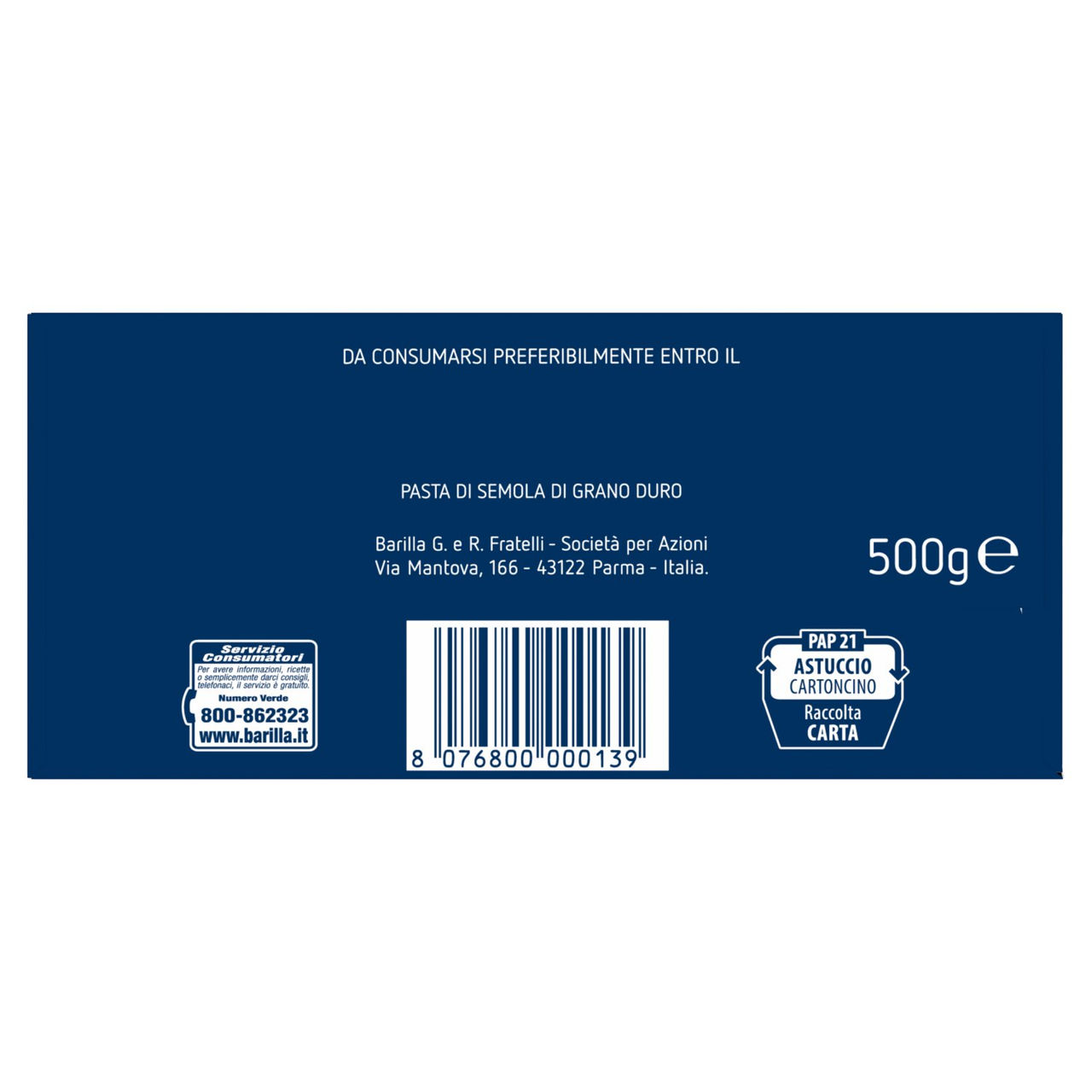 Barilla Pasta Farfalle n.265 500g