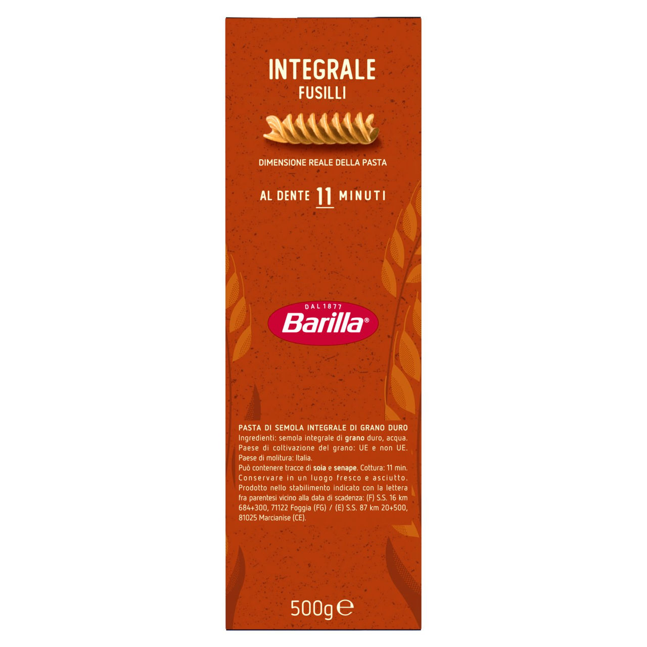Barilla Integrale Fusilli 500 g in vendita online