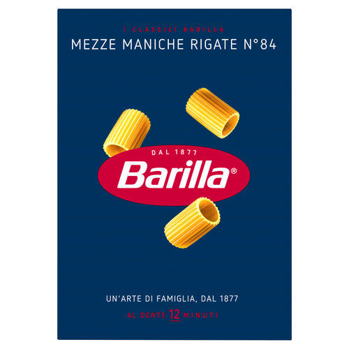 Barilla Pasta Mezze Maniche Rigate n.84 500g