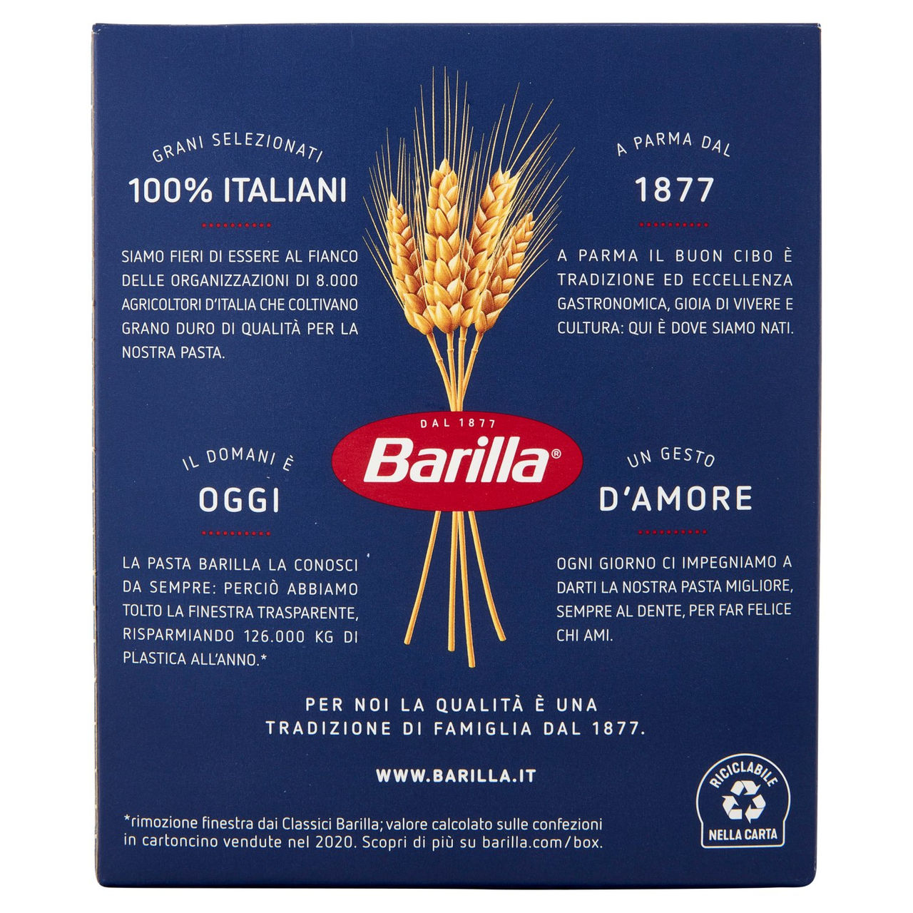 Barilla Pasta Penne Rigate n.73 500g