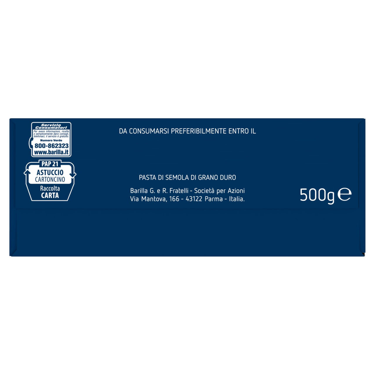 Barilla Pasta Pennette Rigate n.72 500g