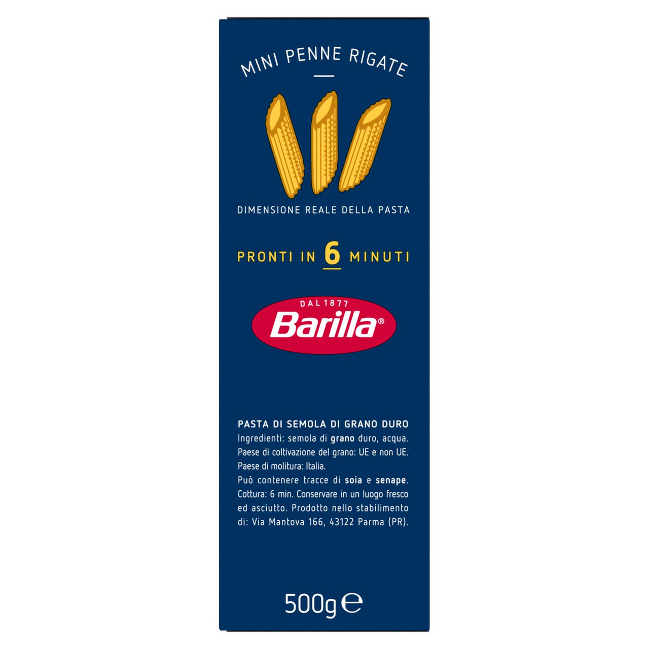 Barilla Piccolini Grano Italiano Mini Penne Rigate