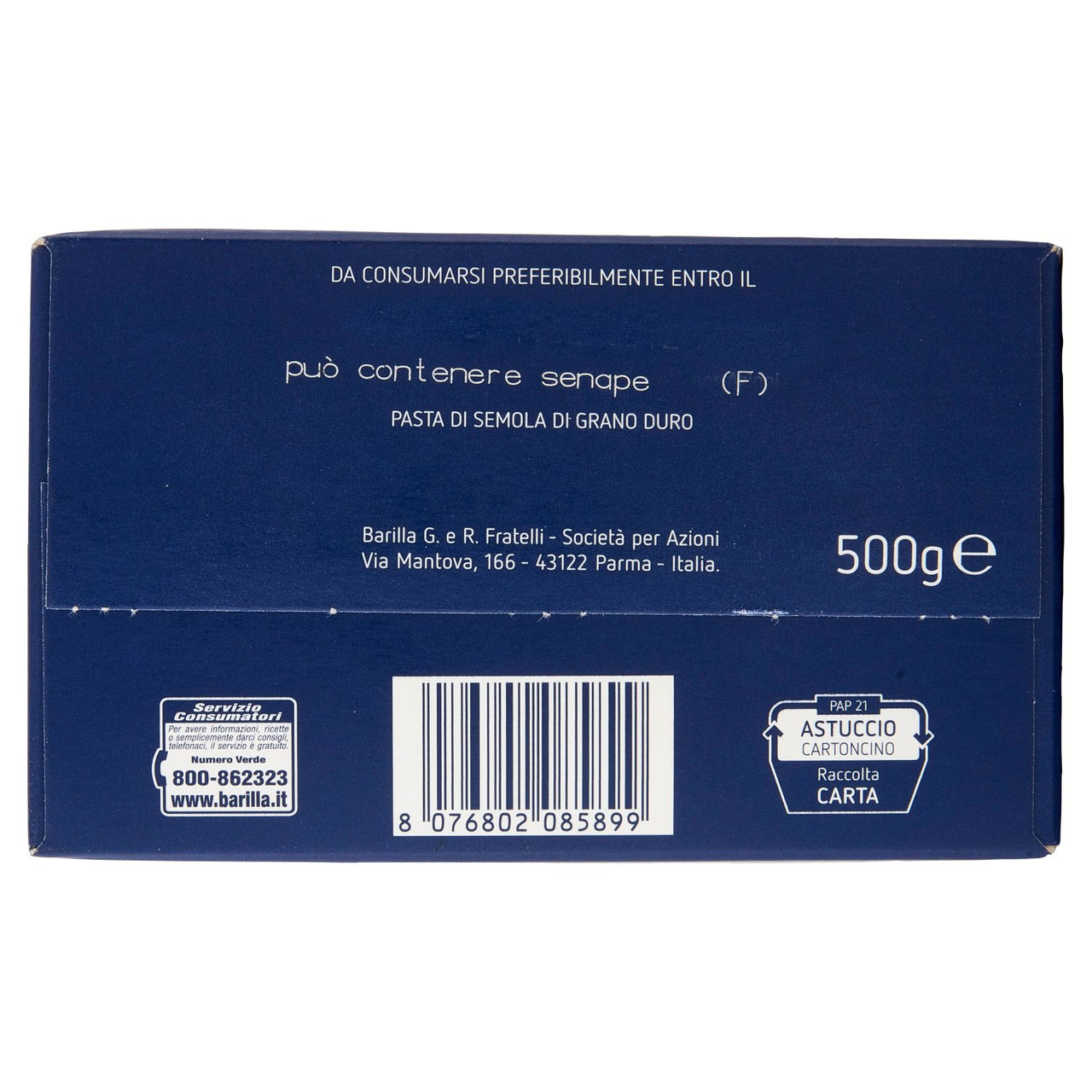 Barilla Pasta Rigatoni n.89 500g