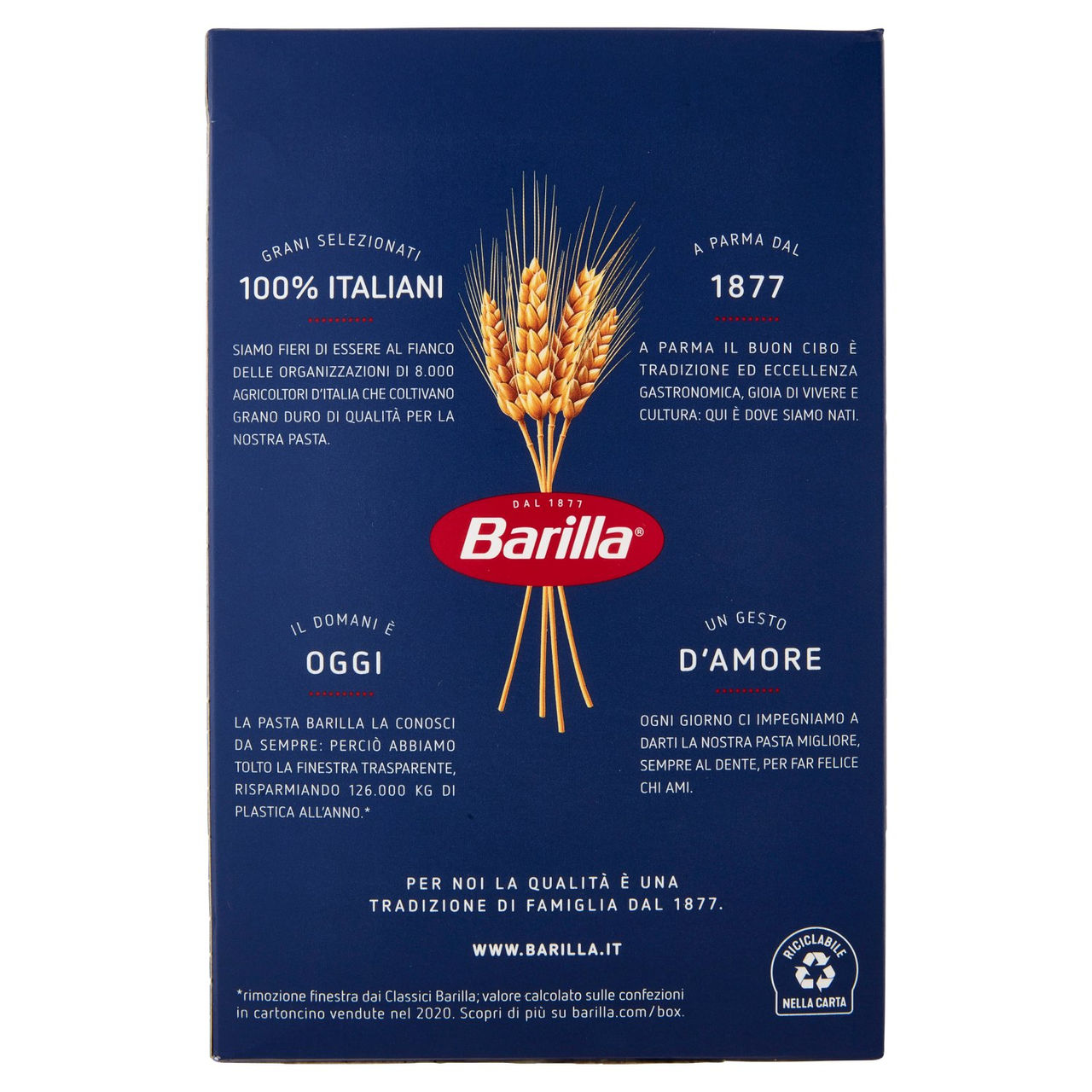 Barilla Pasta Rigatoni n.89 500g