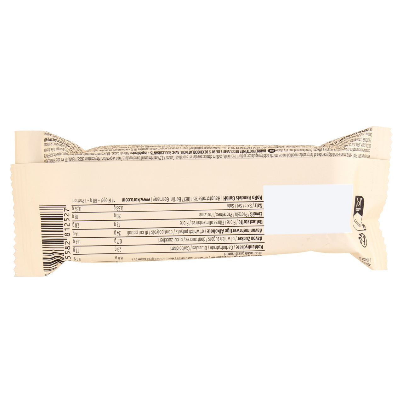 Barretta proteica Crispy Koro cioccolato fondente 60 g