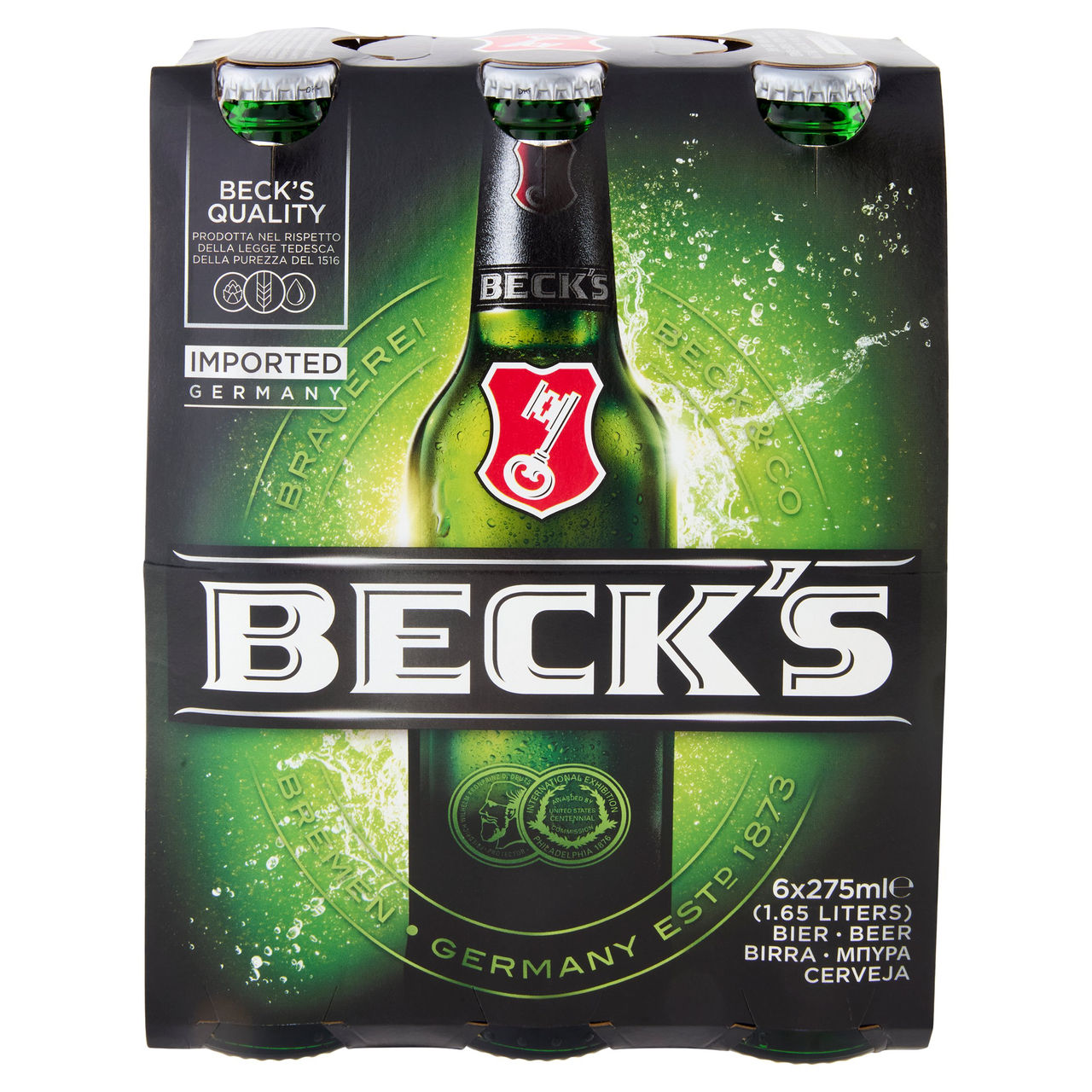 BECK'S Birra pilsner tedesca bottiglia 6x27,5cl