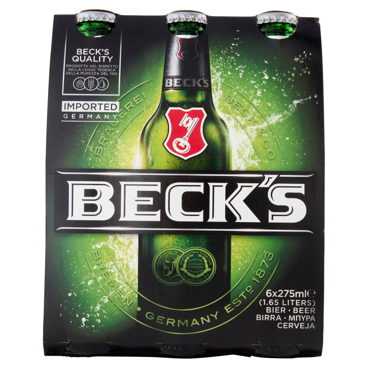 BECK'S Birra pilsner tedesca bottiglia 6x27,5cl