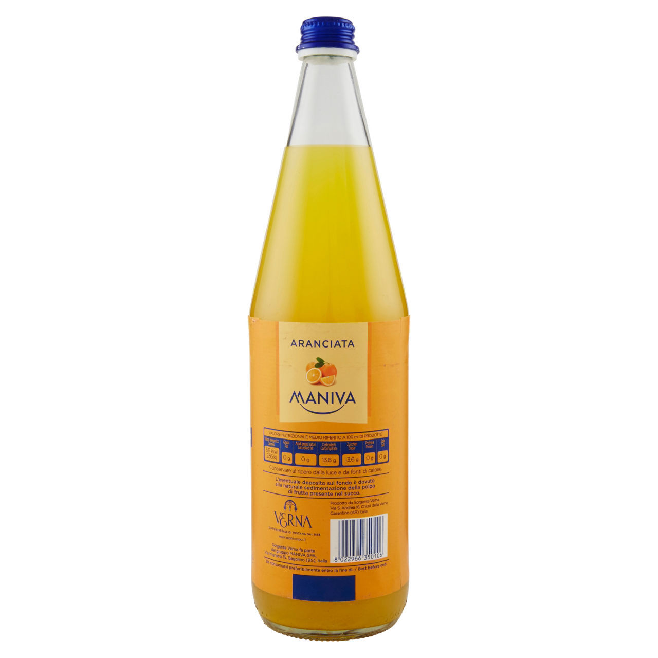 Bibita Maniva aranciata 1 l