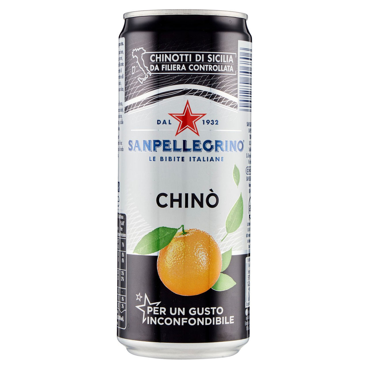 BIBITE SANPELLEGRINO, Bevanda Gassata, Chinò, Lattina - 330ml
