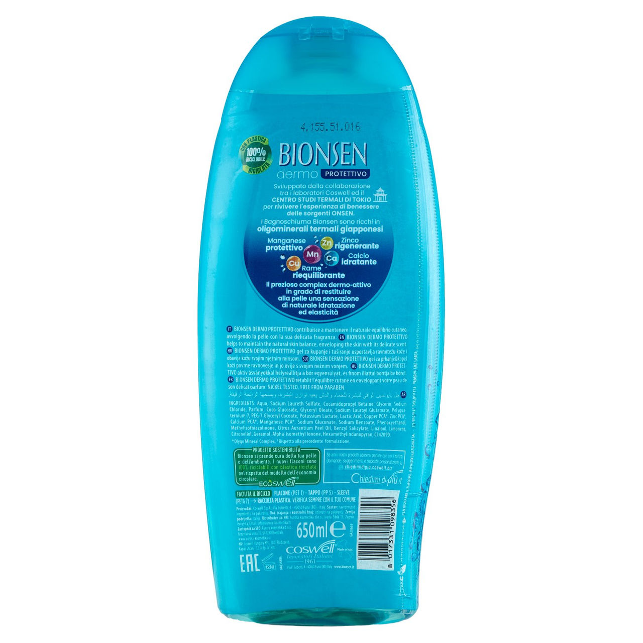 Bionsen dermo Protettivo Bath & Shower Gel 650 ml