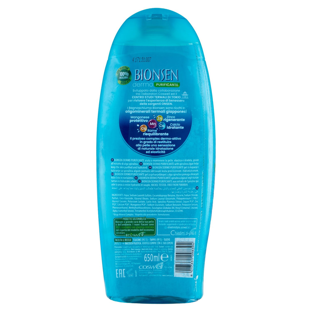 Bionsen dermo Purificante Bath & Shower Gel 650 ml