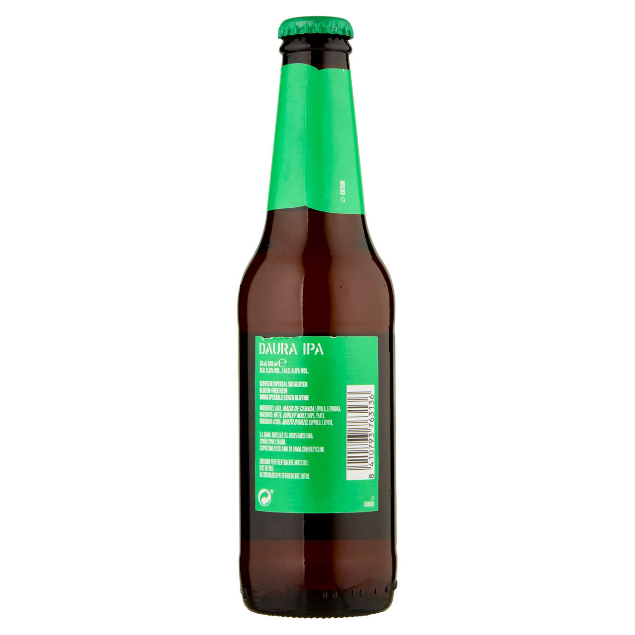 Birra Damm Daura senza glutine IPA 330 ml