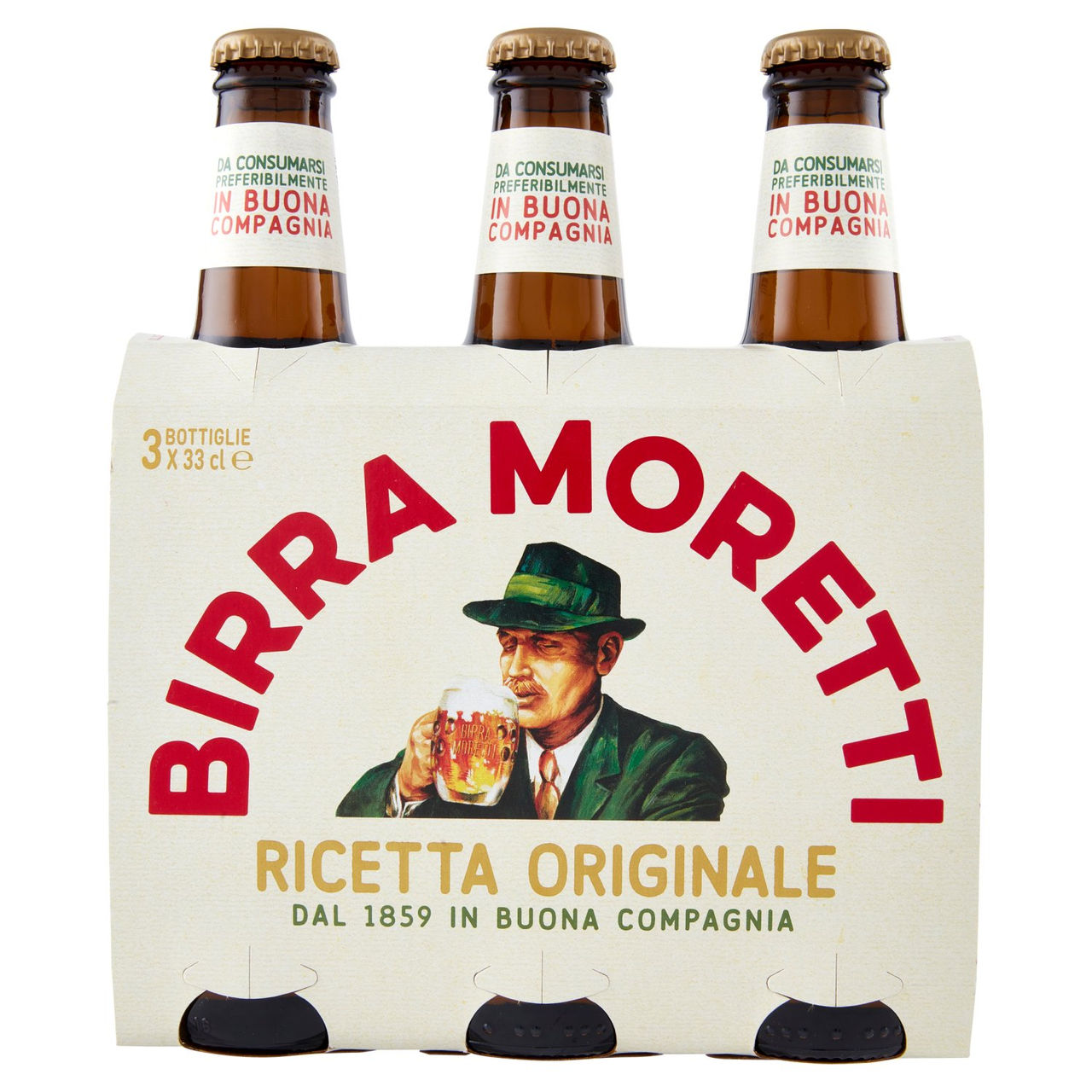 Birra Moretti Ricetta Originale 3 x 33 cl