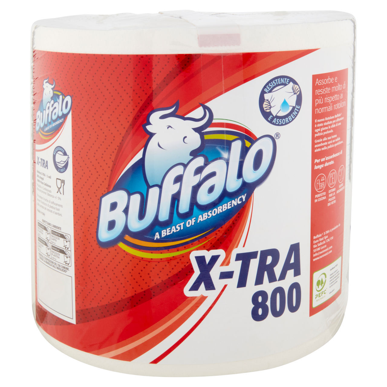 Bobina Buffalo  2 veli 800 strappi