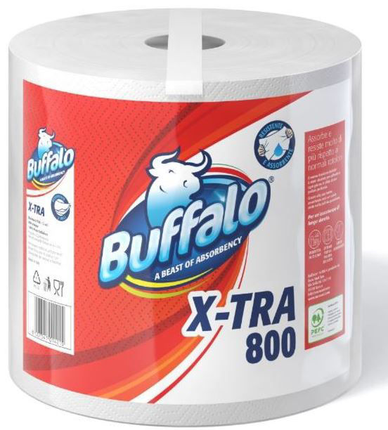 Bobina Buffalo  2 veli 800 strappi