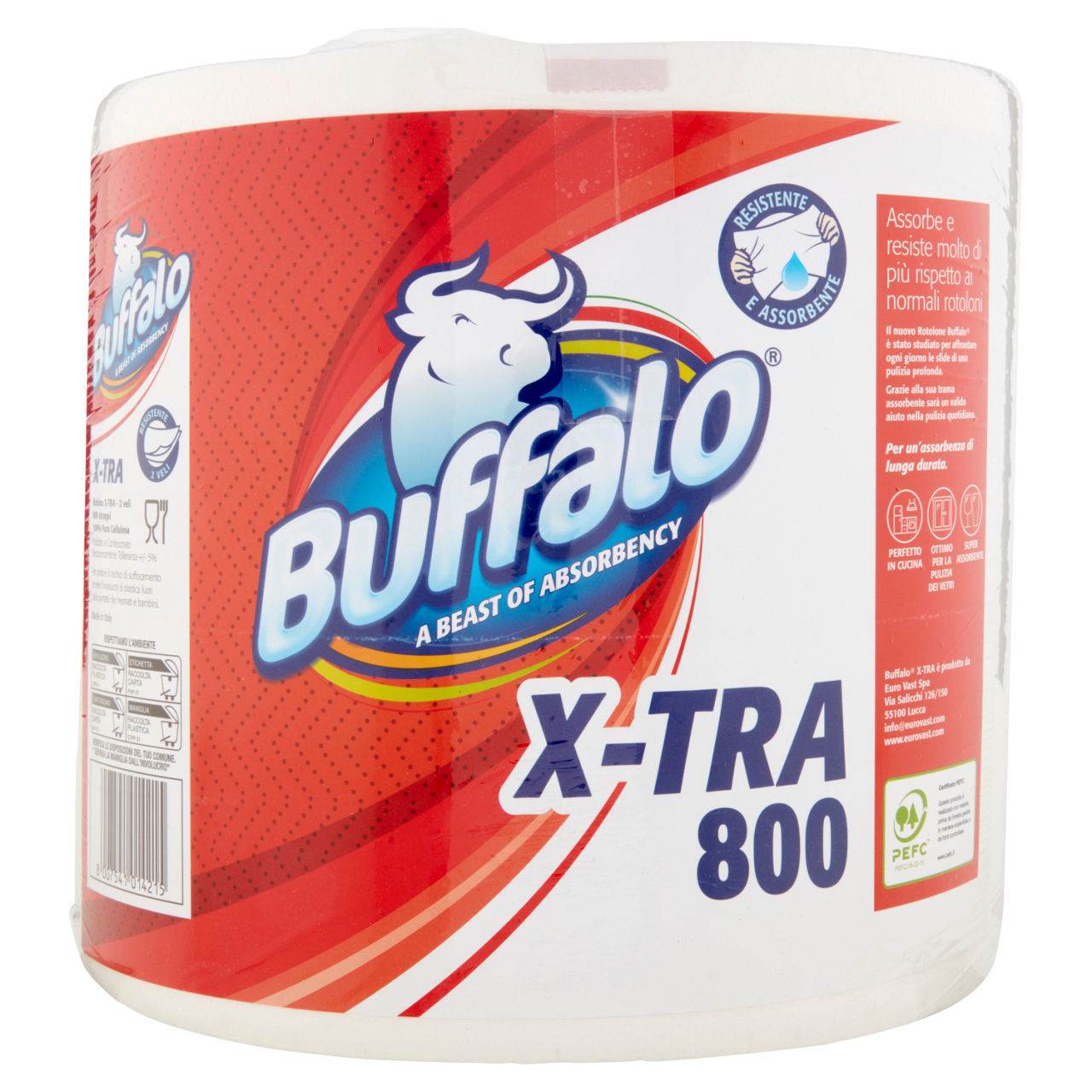 Bobina Buffalo  2 veli 800 strappi