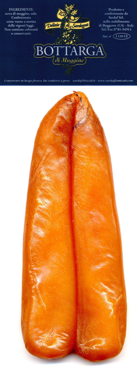Bottarga di muggine Delizie di Sardegna intera 40/70 g per 100 g