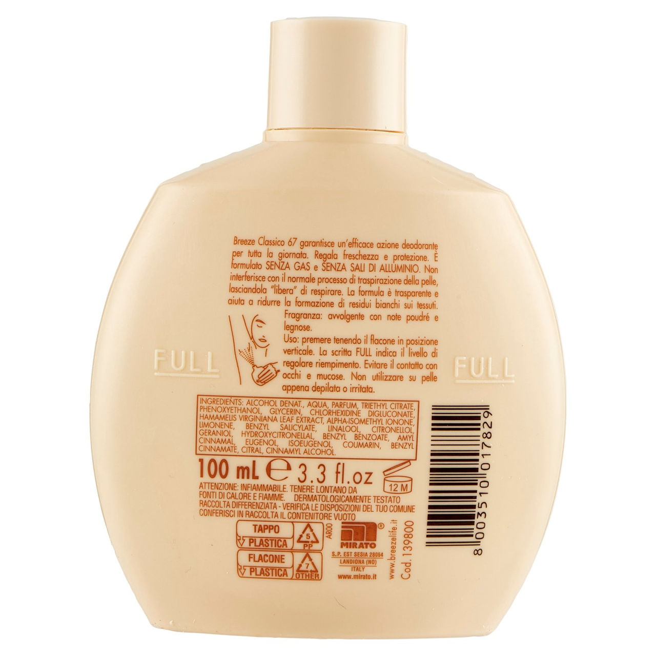 Breeze Classico 67 Deodorante Profumato 100 mL